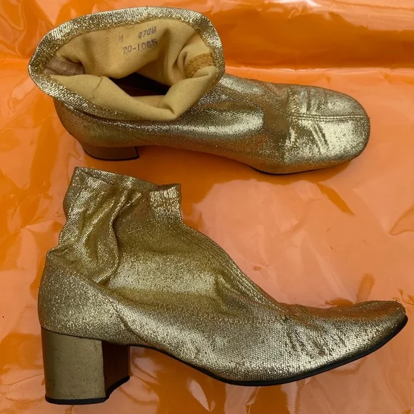 Vintage 60s Space Age Mod Boots - Picture 4 of 16